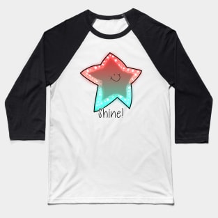 Shine! (Coral) Baseball T-Shirt